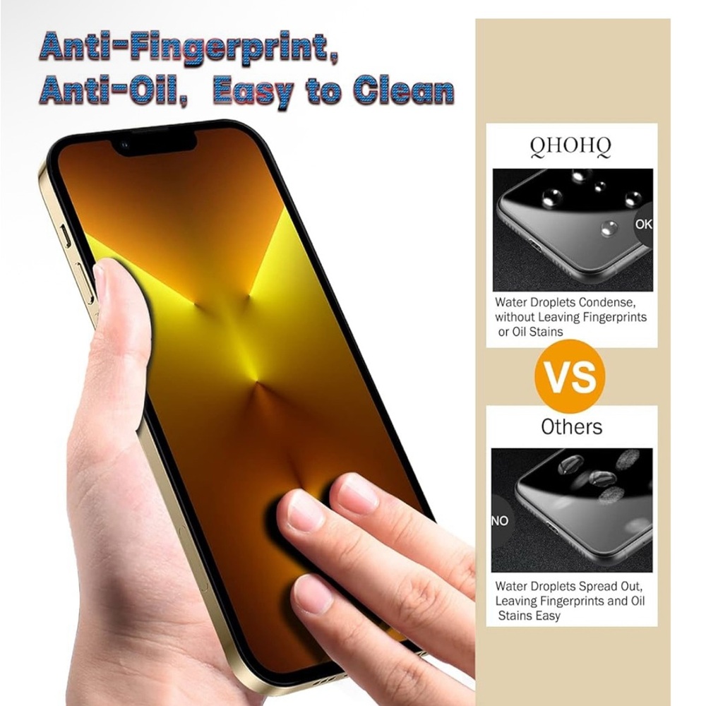QHOHQ Screen Protector and Camera Lens Set - iPhone 13 Pro Max - Picture 2 of 6
